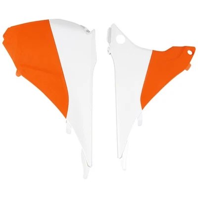 Cubiertas UFO Air Box blanco/naranja para KTM 250 XCF-W 2014-2016 Foto 1 de 2