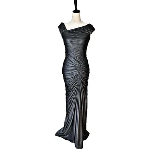Vestido de Noche TADASHI SHOJI Talla XS Gris Gunmetal Boda Baile de graduación - Imagen 1 de 8