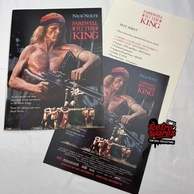 Adiós al Rey 1988 Película Promo Libro de Prensa Anuncio Slick Nick Nolte Guerra Acción Foto 1 de 3