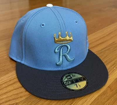 *NWT* Kansas City Royals New Era 59FIFTY Size 7 1/8 Fitted Hat *HAT CLUB* - Image 1 of 4