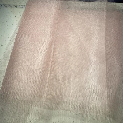 Light Pink Tulle Netting Fabric 2 YDS  BY 36” WIDE PIECES + REMNANTS - Image 1 of 3