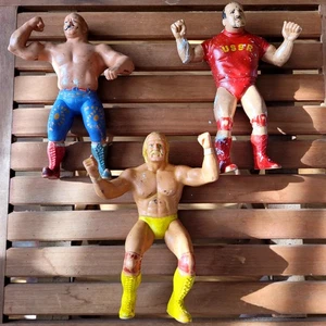 1984 Titan Sports Hulk Hogan Iron Sheik Nikolai Volkov 8" Sticky Surface - Bild 1 von 11