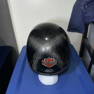 Motorcycle Helmet Gloss Skullcap Harley Davisdson Sticker and DOT size small - Picture 1 of 8