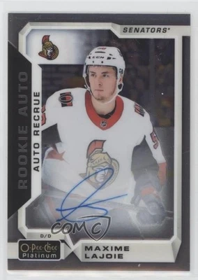 2018-19 O-Pee-Chee Platinum Rookie Autos Max Lajoie Maxime Lajoie #R-ML Auto RC - Image 1 of 2