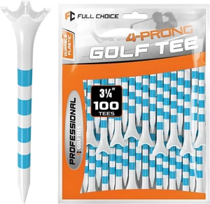60/100 Pack Plastic Golf Tees (2-3/4"Or 3-1/4"), Enhanced Durability & Stability - Picture 1 of 12