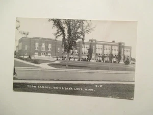 Foto real RPPC White Bear Lake Minnesota postal escuela secundaria MN - Imagen 1 de 2