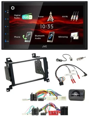 JVC USB Bluetooth Lenkrad DAB 2DIN Autoradio für Hyundai Santa Fe 2010-2012 - Bild 1 von 4
