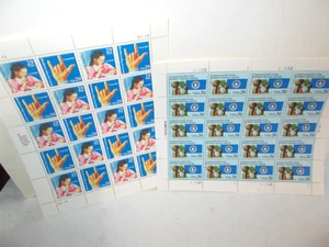 2 LOT 1992 Sheets of 20 USPS 29c STAMPS ~SIGN LANGUAGE & MARIANA~ FV=$11.60 - Picture 1 of 6