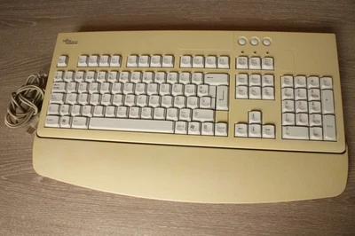 Vintage Clavier Fujitsu Keyboard KBPC CX Card Reader Made in Germany - Image 1 of 4