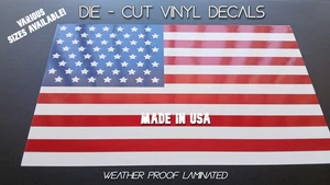US American Flag Decal | 5x3" Sticker | United States USA America | Sticker - Picture 1 of 5