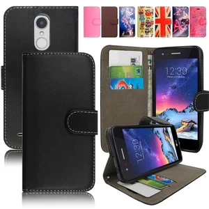 Leather Flip Wallet Case For LG V30 L90 Stylus 2 Joy Spirit XScreen Phone Cover - Picture 1 of 9