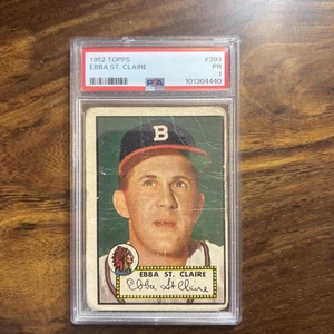 1952 Topps High Number 393 Ebbs St. Claire PSA 1  - Bild 1 von 6