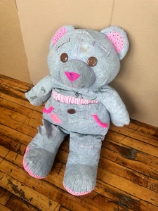 Vintage 1995 Tyco Doodle Bear Giant Jumbo Plush 36" in Size Blue and Pink - Picture 1 of 10