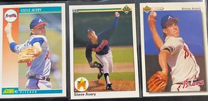 Steve Avery #241, #65 RC & #475 - Atlanta Braves (3 Pack) - Picture 1 of 1