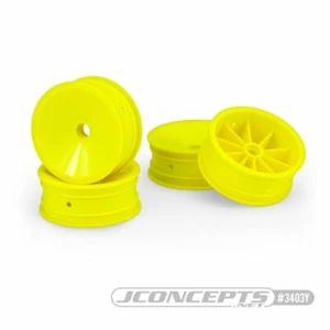 J Concepts - Mono 2.2" Front Wheel, Yellow, 4pcs, for Classic RC10 Series - Picture 1 of 1