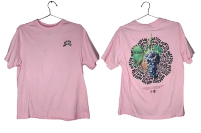 Camiseta H&M Pursue Paradise Calce Regular Estampada en Rosa Claro Talla M Foto 1 de 4