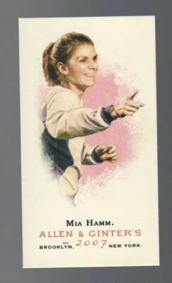 MIA HAMM 2007 Topps Allen and Ginter MINI A&G BACK Parallel Card #272 USA Soccer - Image 1 of 2