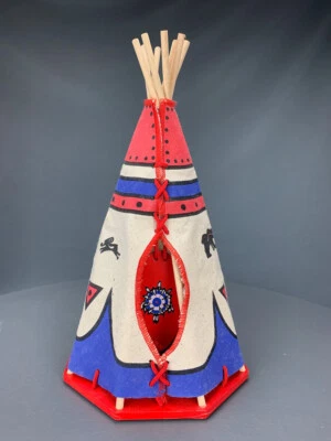 G Scale Papo Western Indian Teepee #TV238 Canvas & Wood G0804 - Image 1 of 4