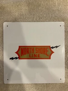 North Shore Line - Chicago & Milwaukee - Railroad Railway Metal Sign New 8"x 8" - Picture 1 of 3
