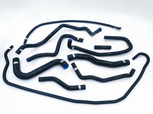 TTR Silicone Radiator Coolant Hoses fit Ford Fiesta MK6 Facelift ST150 Black - Picture 1 of 2