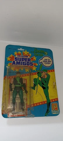 Green Arrow Super Powers - Flecha Verde Super Amigos - Pacipa 1989 not kenner DC Cover