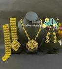 Thai Traditioal Fashion Jewely Set Belt EARING Necklace Gold Plated Gift for her