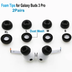 Memory Foam Ear Tips for Samsung Galaxy Buds 3 Pro Earbuds Eartips XL/L/M/S - Picture 1 of 8