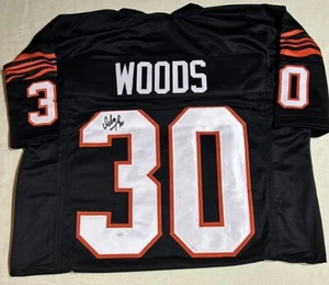 Ickey Woods signed Custom Jersey Auto Autogramm JSA Gr. XL ZERTIFIZIERT - Bild 1 von 1