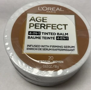 L'Oreal Paris  AGE PERFECT  4-in-1 Tinted Balm   20 Medium   .63 oz   New/Sealed - Picture 1 of 1