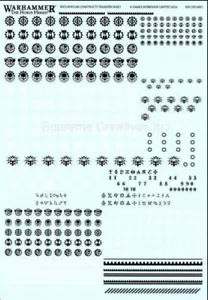 Adeptus Mechanicus Constructs Horus Heresy Transfer / Decal Sheet 40K - Picture 1 of 1