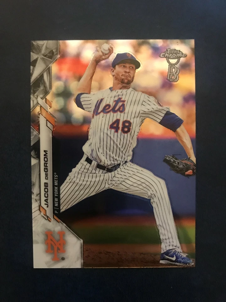 Jacob DeGrom 2020 Topps Chrome Ben Baller card #81 Mets - Image 1 of 1