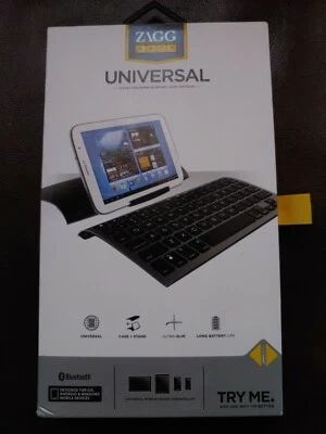 New ZAGG ZAGGkeys Universal Bluetooth Keyboard & Stand for All Bluetooth Devices - Image 1 of 2