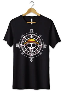 T-Shirt Maglietta Anime Teschio One Piece Tshirt Nerd Fans Cosplay Manga - Picture 1 of 6