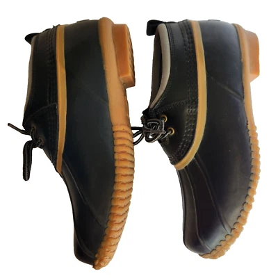 Botas de pato al tobillo Lands End para mujer talla 6B forradas de franela impermeables caña de acero Foto 1 de 4