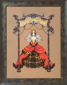 "Tabla de punto de cruz Mirabilia + paquete de adornos - La abeja reina - 12"X16"" ¡Nuevo! - Imagen 1 de 4