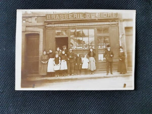 CPA 76 HARFLEUR - Brasserie de Cidre - Photo Carte - Imagen 1 de 2