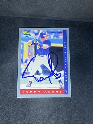 Tommy Adams 1993 Classic Best #178 Jacksonville Suns Autographed Signed Card - Image 1 of 3