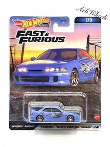 Hot Wheels Premium Fast & Furious Mia's Custom Acura Integra Sedan GSR (blue) - Picture 1 of 1