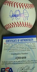 Oakland Athletics Autographed Elvis Andrus Baseball PSA Authenticated
