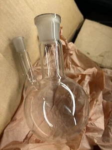 Rasotherm 2 Matraz De Dos Cuellos 500 Ml De Vidrio Borosilicatado NS 14-29 Largo - Imagen 1 de 4
