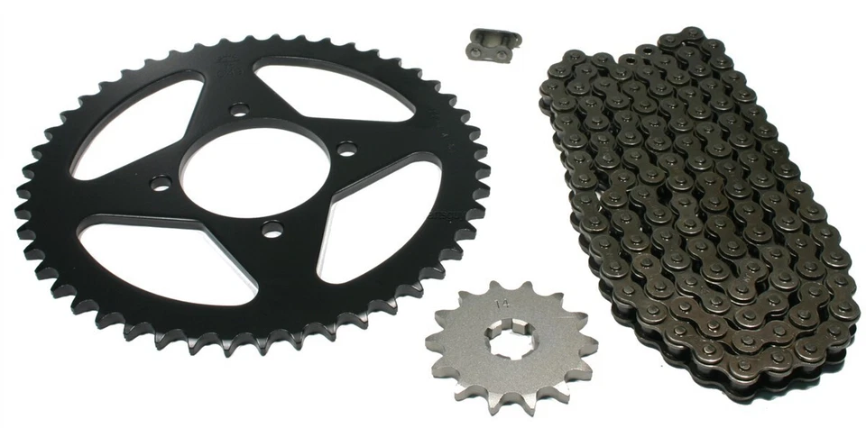Yamaha MX100, 1979 1980 1981 1982 1983, Chain and 14/48 Sprocket Set - MX 100 - Image 1 of 1