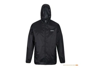 Regatta Great Outdoors Waterproof Men's pack-it jacket 3XL Black RRP £24.99 New - Picture 1 of 6
