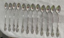 Sterling Silver Wallace Lucerne Iced Tea  spoon 1896   8 " Monogram T