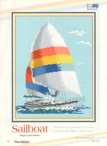 Sailboat + Changing Colors Cross Stitch Magazine Patterns - 2 Designs - Foto 1 di 2