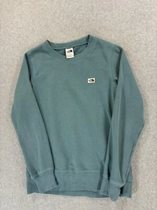 The North Face Cotton Blend Logo Crew Sweatshirt (Women's X-Small) Blue - Picture 1 of 12