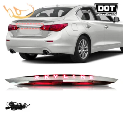 Fit 2014-2017 Infiniti Q50 Q50s Skyline Rear Chrome LED Tail Light Brake Lamp - Изображение 1 из 4