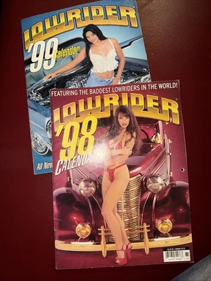 Vintage Lowrider Magazine 1998 & 1999 2-Calendars Latina Car Culture RARE HTF Foto 1 de 4