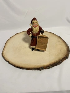 House of Hatten Santa with Proclamation Vintage 1996 Primitive Christmas 7 inch - Bild 1 von 12