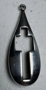 Sterling Silber Kreuz Träne Anhänger 11,4 g - Bild 1 von 5