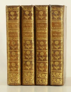 Conférences ecclésiastiques de Paris sur l'usure et la restitution - 1775 - 4 v. - Picture 1 of 1